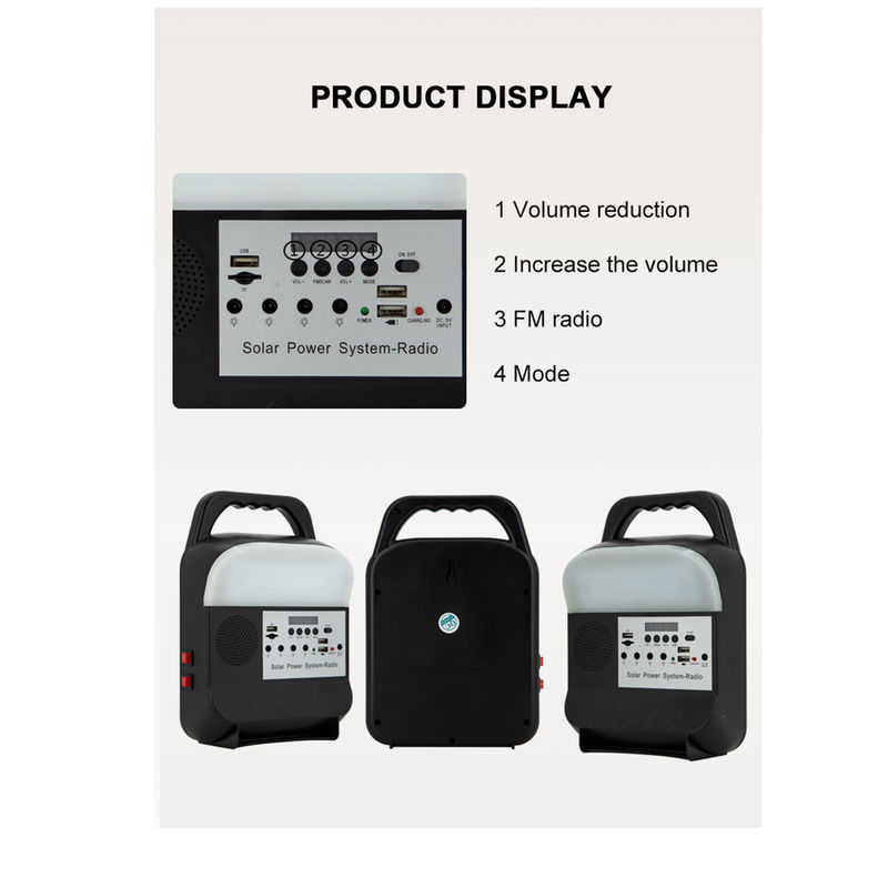 Braket Dinding Tahan Air Sistem Pencahayaan Lampu Tenaga Surya IP65 DC 49.5cm * 40.5cm * 46cm