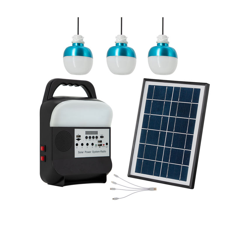 Off Grid Energy Power Bank Generator Kit Sistem Bohlam Lampu Led Surya Rumah Portabel Kecil