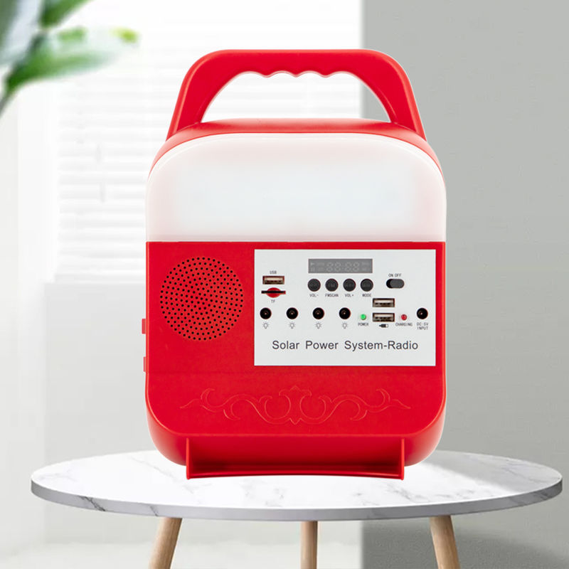 Kit Sistem Pencahayaan Led Luar Ruang Surya Mini Kecil Baterai Lithium Portabel Rumah