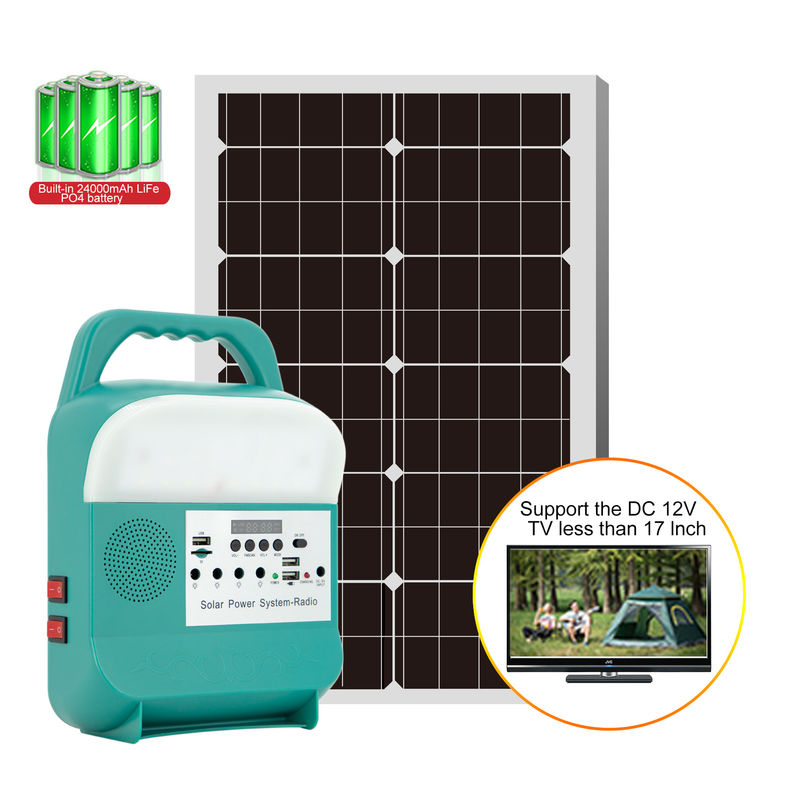 Sistem Pencahayaan Surya Rumah Mini Portabel Dengan Radio FM Outdoor Camping Generator