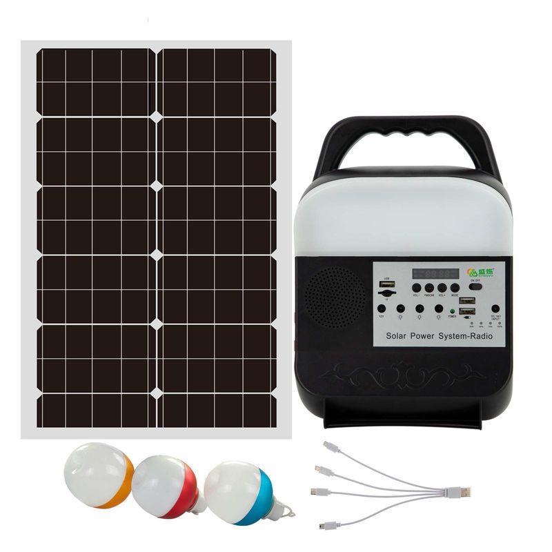 Berkemah Kotak Rumah Tangga Sistem Tenaga Surya Baterai Energi Lithium 12v Untuk Generator