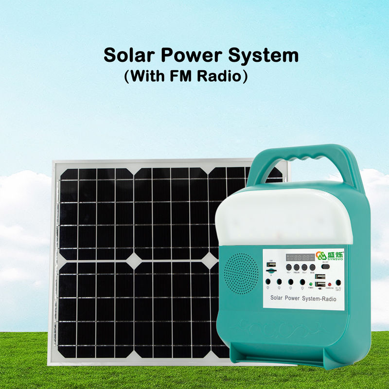 Sistem Tenaga Panel Surya Portabel Luar Ruangan Generator Pengisian USB Dengan Lampu LED