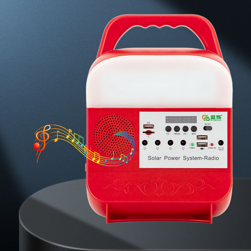 Sistem Pencahayaan Pengisian Kit Panel Surya Portabel Dengan Baterai Lithium Untuk Berkemah