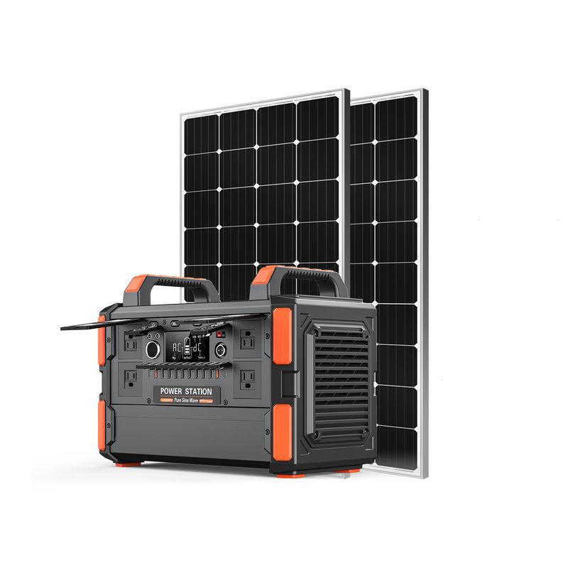 Perkemahan Luar Ruangan 1000w Pembangkit Listrik Tenaga Surya Portabel Pembangkit Listrik Pengisian Ponsel