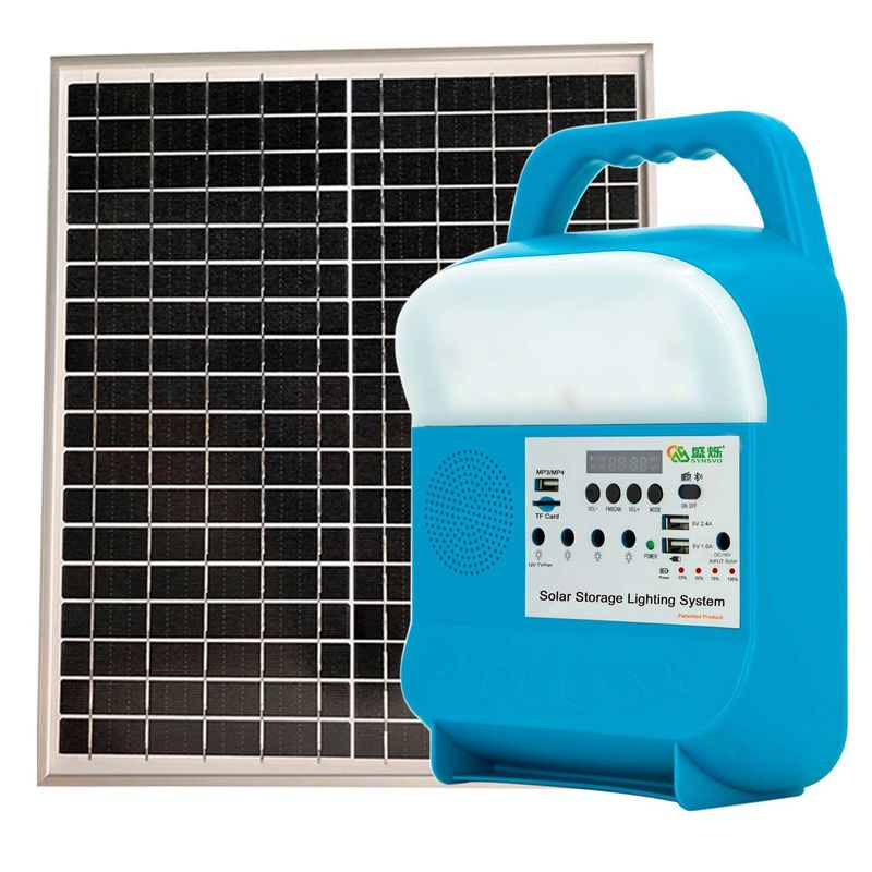 Portable Offgrid Solar Home Lighting Power Untuk Energi Panel Lengkap 12V Generator