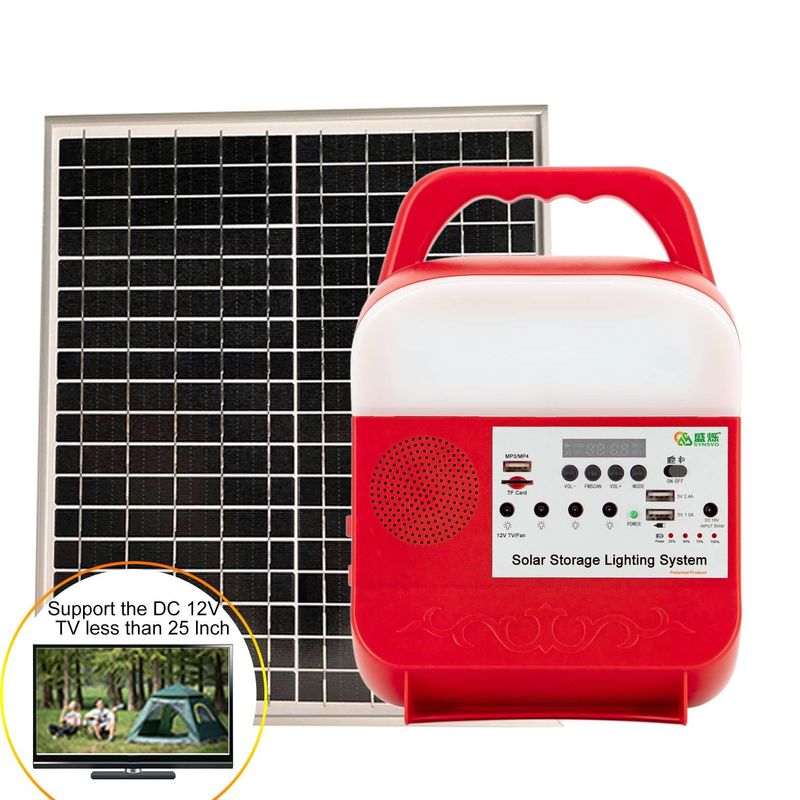 Sistem Kit Lampu Surya Isi Ulang Portabel Mini Rumah Untuk Rumah Kecil Dalam Ruangan