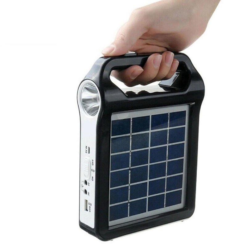 Efisiensi Tinggi Portable Solar Energy Lighting Kit Panel Mini Off Grid Untuk Rumah