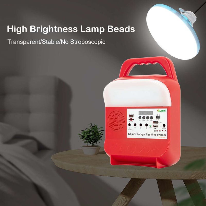 Rumah Kecil Portable Mini Solar Powered Supply Sistem Energi Penerangan Cadangan Dengan LED