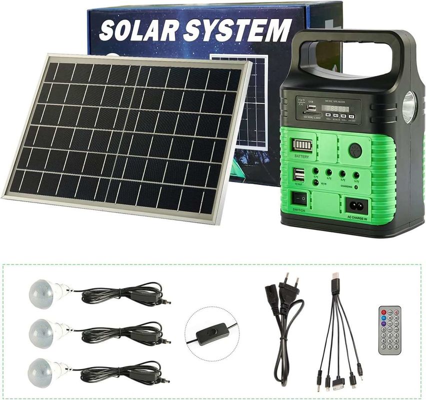Rumah Panel Surya Dalam Ruangan Pengisian Lampu LED Camping Portable Power 3.7V * 3Pcs