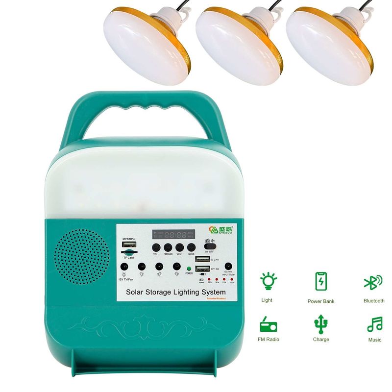 SRE-688 Lampu Darurat Panel Surya Dalam Ruangan Dipimpin Untuk Sistem Penerangan Rumah Rumah