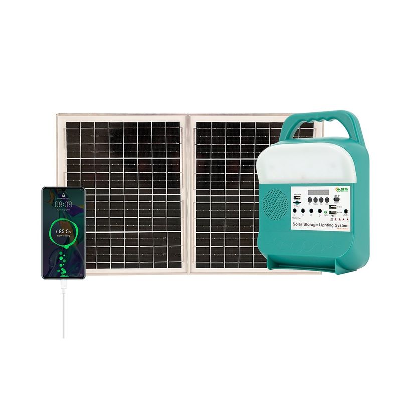 All In One Offgrid Portable Solar Systems Energi Untuk Energi Kecil Rumah 7000K