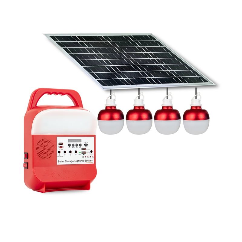 Luar Ruangan Portable Solar Power Station Power Bank Station Isi Ulang Camping Solar Flash Light