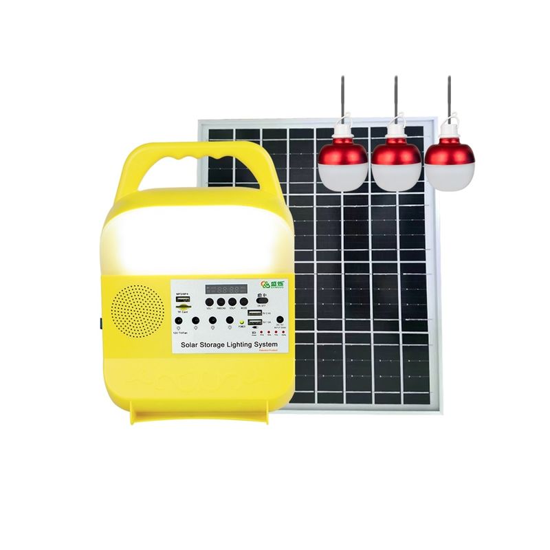 Multifungsi 16V Solar Panel Led Lighting System 16W Untuk Tenda Hiking Fishing Emergency