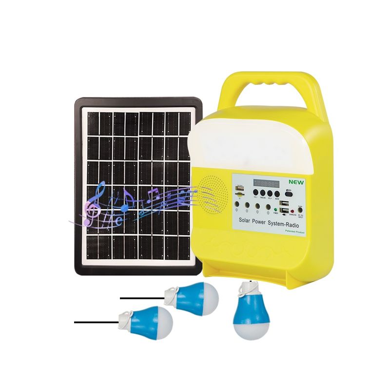 SRE-585 Sistem Penerangan Tenaga Surya Surya Isi Ulang Generator Portabel Dengan Baterai