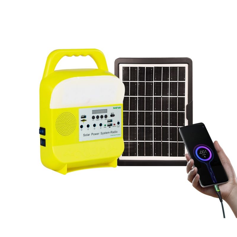 Penerangan Rumah Sistem Tenaga Panel Surya Kit Energi Dengan Bohlam LED SRE-585 IP55