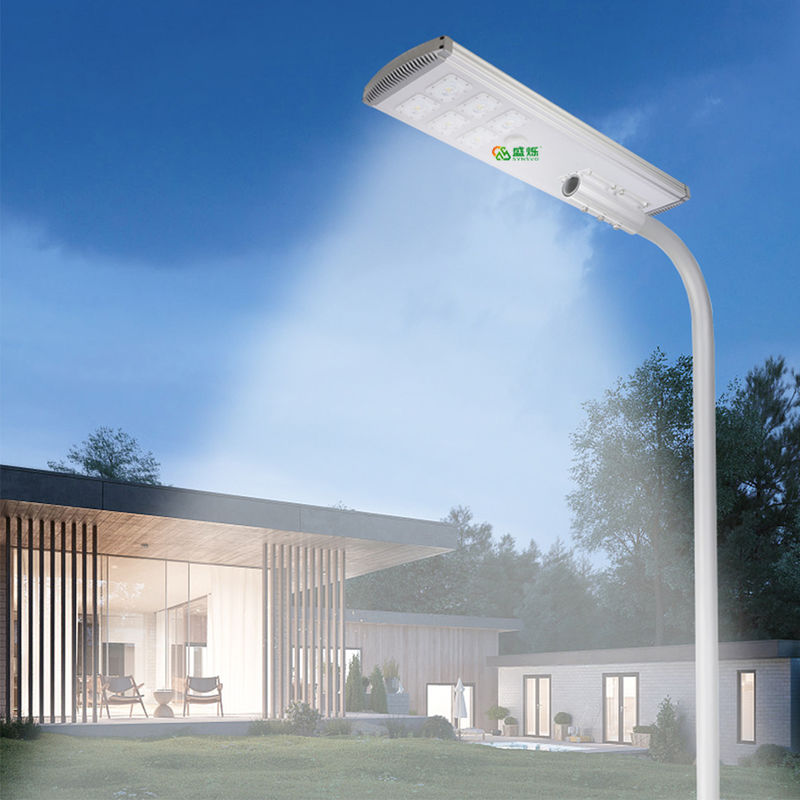 Waterproof Ip65 Solar Sensor Light Abs Street 400w 600w 800w Semua Dalam Satu 3.2V