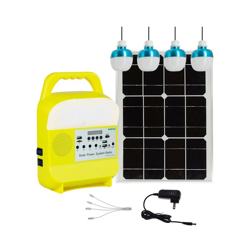 Lampu Darurat Led Surya Portabel Isi Ulang Dengan Fungsi Power Bank Dc Bulb 20W