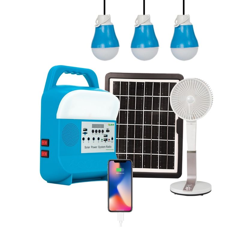 Pembangkit Tenaga Surya Portable Outdoor Power Mini DC 5W Solar Lights Indoor House