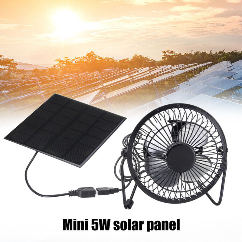 Pengisi Daya USB Listrik Multifungsi Baterai Isi Ulang Kipas Lantai Portabel Kipas Surya Isi Ulang