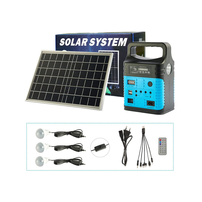 Pengisian Tenaga Surya Tata Surya 30W Sistem Panel Surya Rumah Memasang Sistem Tenaga Surya Atap