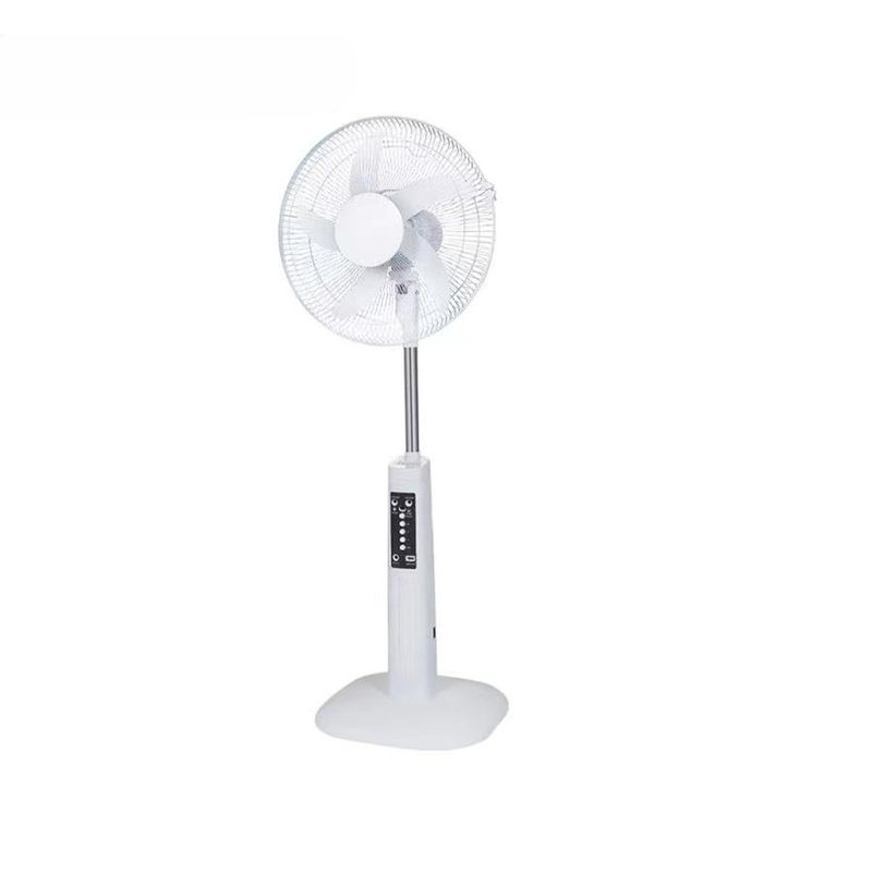 16'' Outdoor Solar Powered Fan 5 Blades Isi Ulang 9V 25W 50 / 60Hz Energi Mudah