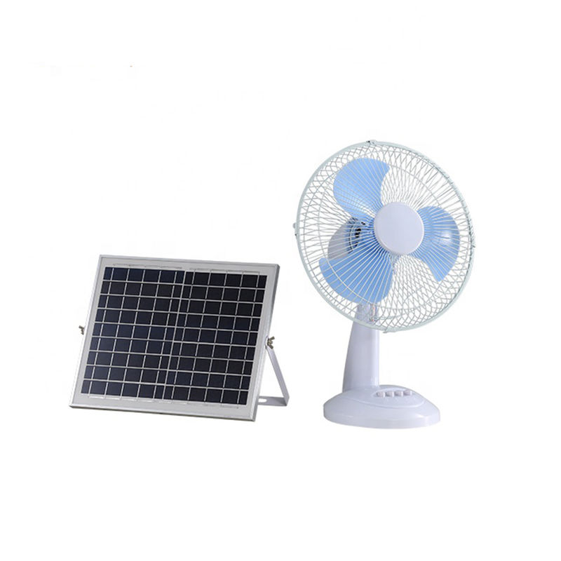 15W Solar Powered Outdoor Fan 3 Penyesuaian Gigi Untuk Kipas Pedestal Rumah