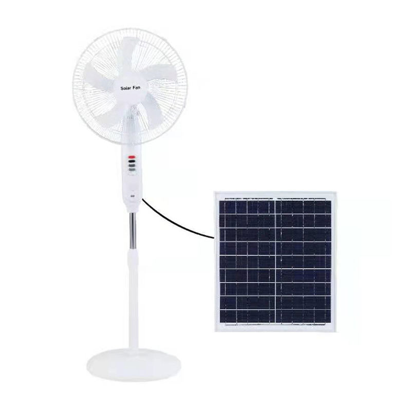 Multifungsi 25W Solar Powered Outdoor Fan 18650 Baterai Lithium 3 Roda Angin Dengan Bohlam
