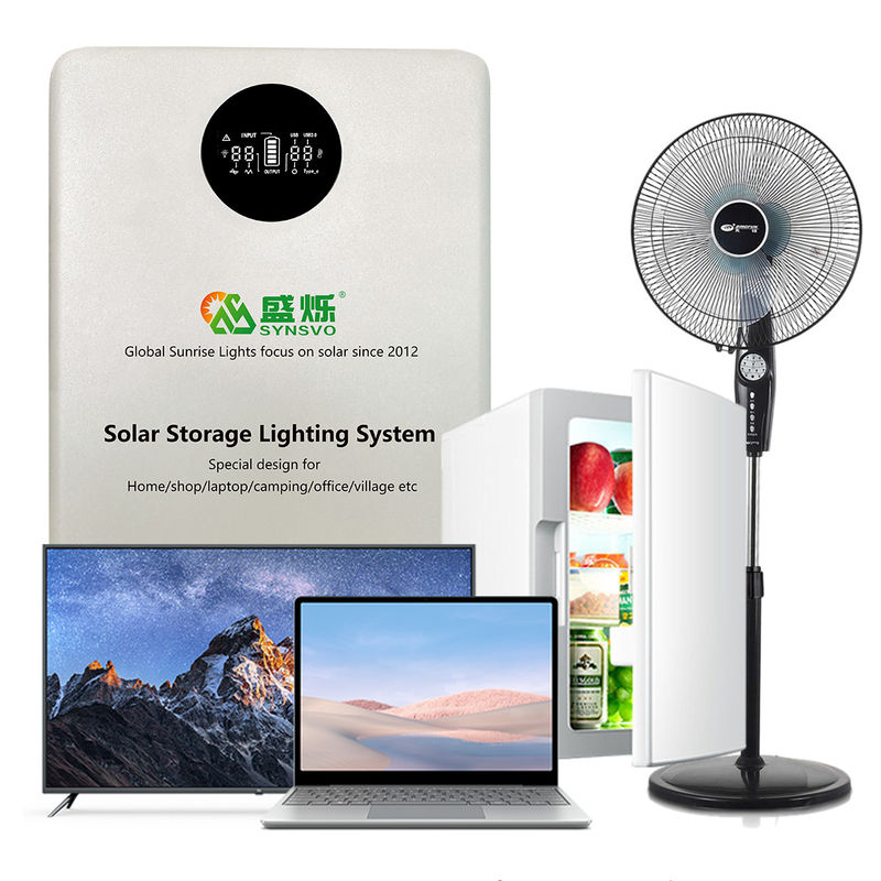 Sistem Penyimpanan Energi PV 150W Baterai 12.8V 20AH Untuk Gudang Garasi Darurat Berkemah