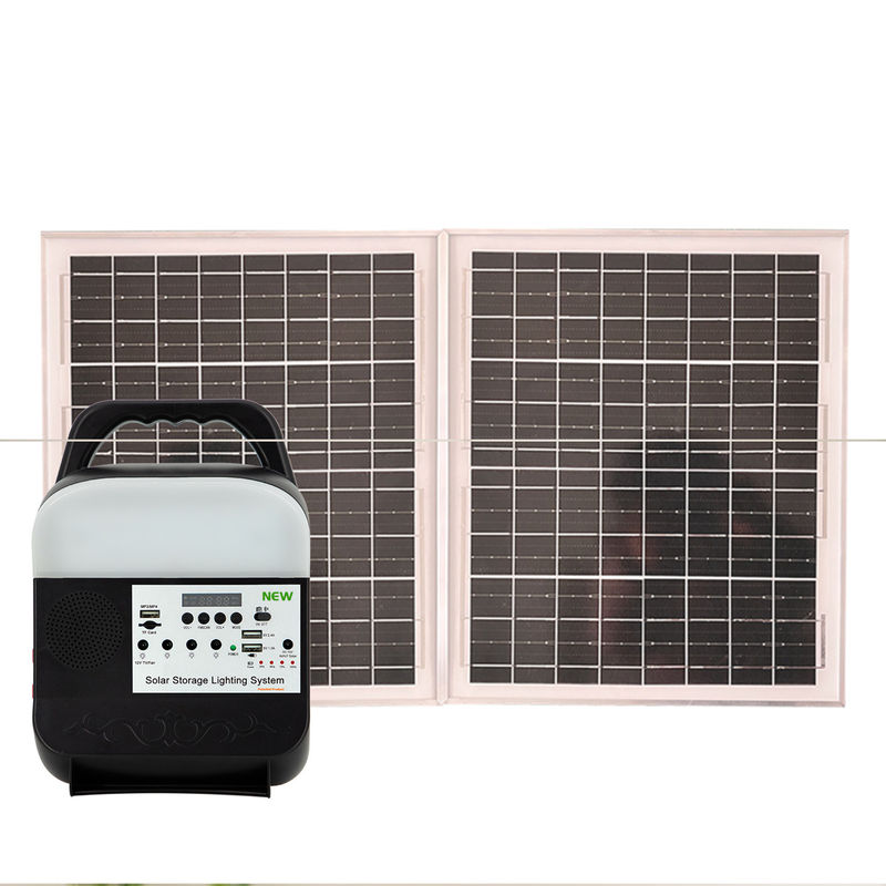 Panel surya 45W IP65 Solar LED Home Light Bahan ABS -20 ℃ -60 ℃ Suhu Kerja Pembangkit Listrik Tenaga Surya Portabel