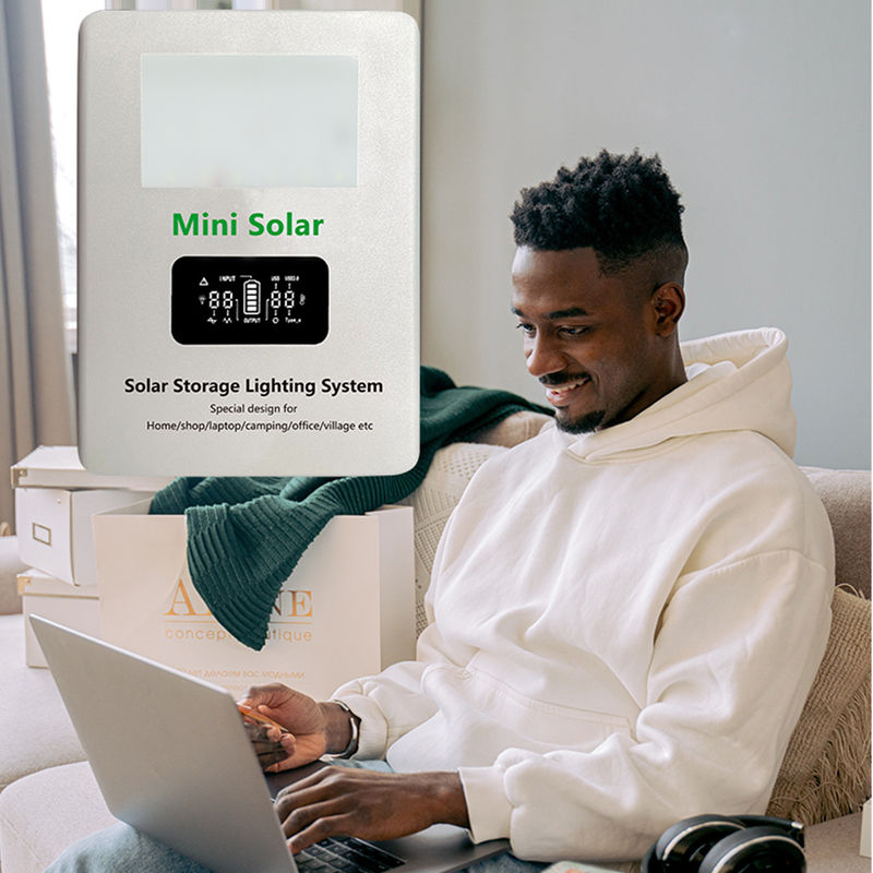50Hz AC Power Bank Lampu LED Dengan 3.2A Dengan Solar Inverter Untuk Daya Rumah SRE-938