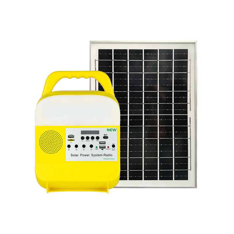 8000mah Solar Lights Bulbs 5W / * 3Pcs LED 17.1 * 8 * 25cm SRE-6820 Bertenaga Dalam Ruangan