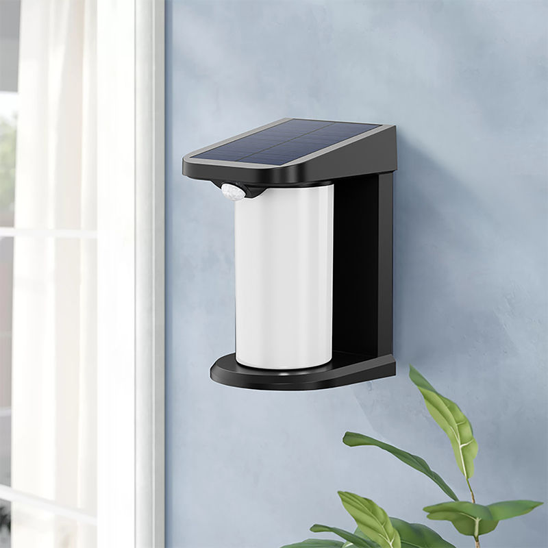 Lampu dinding LED bertenaga surya Sensor gerak luar -5 - 50°C 80 Ra Sensor gerak keamanan luar LED