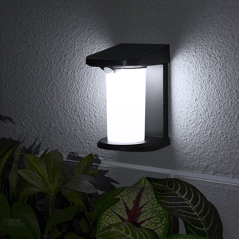 Lampu dinding LED bertenaga surya Sensor gerak luar ruangan 80 CRI 45LM Sensor gerak tahan air Keamanan bertenaga surya