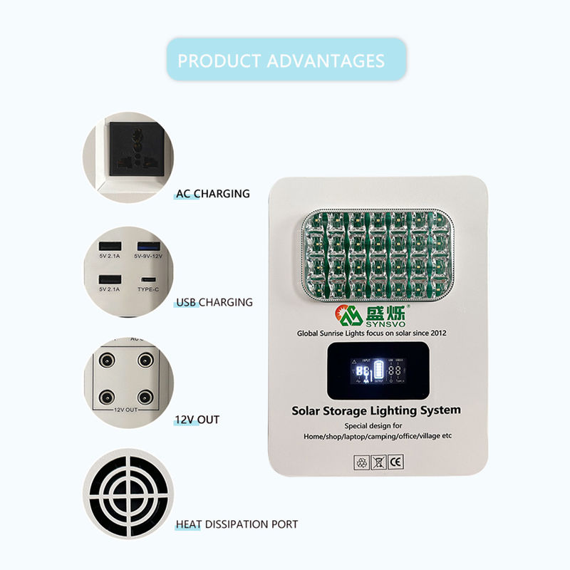 180W/300W Panel Surya Sistem Energi IP65 Junction Box Off Grid Inverter Surya Hybrid