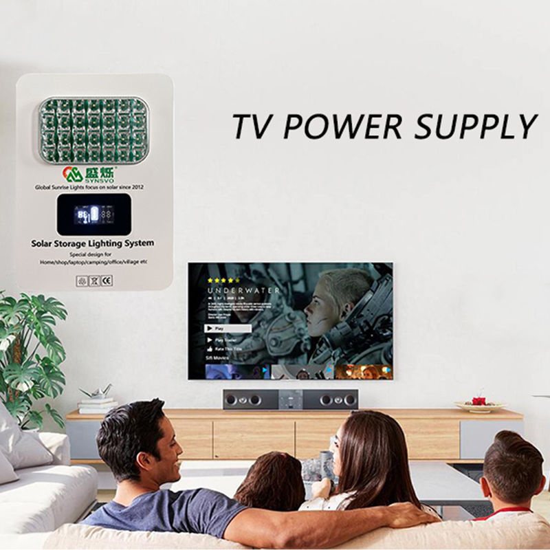IP65 40W/60W 16V Sistem Energi Panel Surya Dengan Off On Grid Inverter Surya Dengan Baterai Lithium