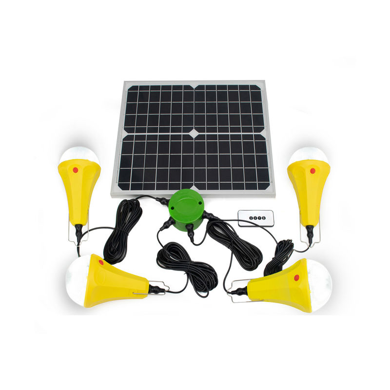 4PCS Lampu Daya Surya Dengan Saklar Dan Panel Surya Mono 25W Untuk Luar Ruang