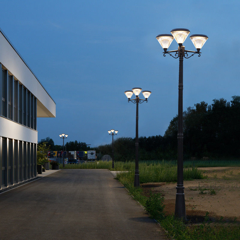 IP65 Outdoor Solar LED Landscape Pathway Light Lampu Taman Surya 3 lampu kepala