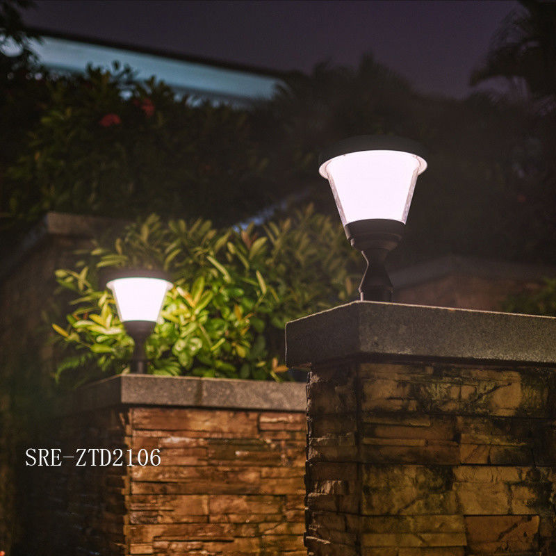 Lampu Taman Surya Lampu Pilar Tahan Air Dekorasi Lampu Pilar Solar LED