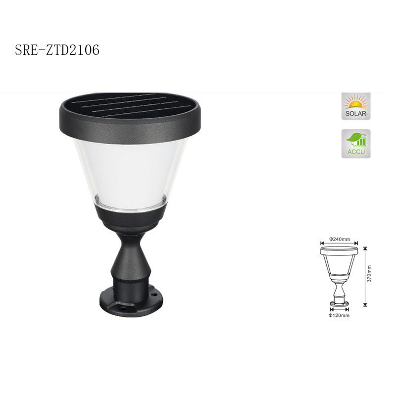 Lampu Taman Surya Lampu Pilar Tahan Air Dekorasi Lampu Pilar Solar LED