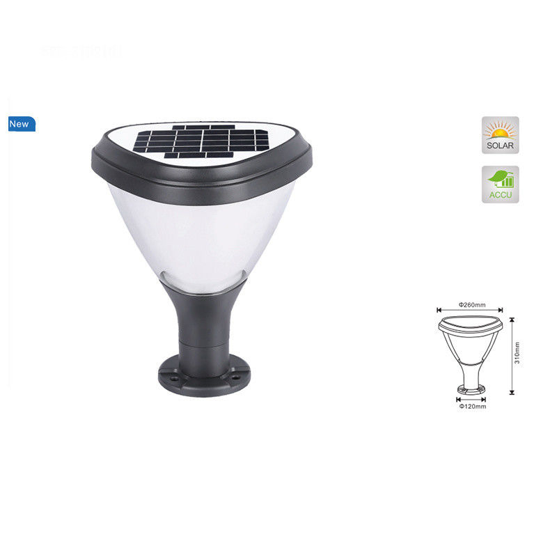 Lampu Taman Surya Lampu Pilar Tahan Air Dekorasi Lampu Pilar Solar LED