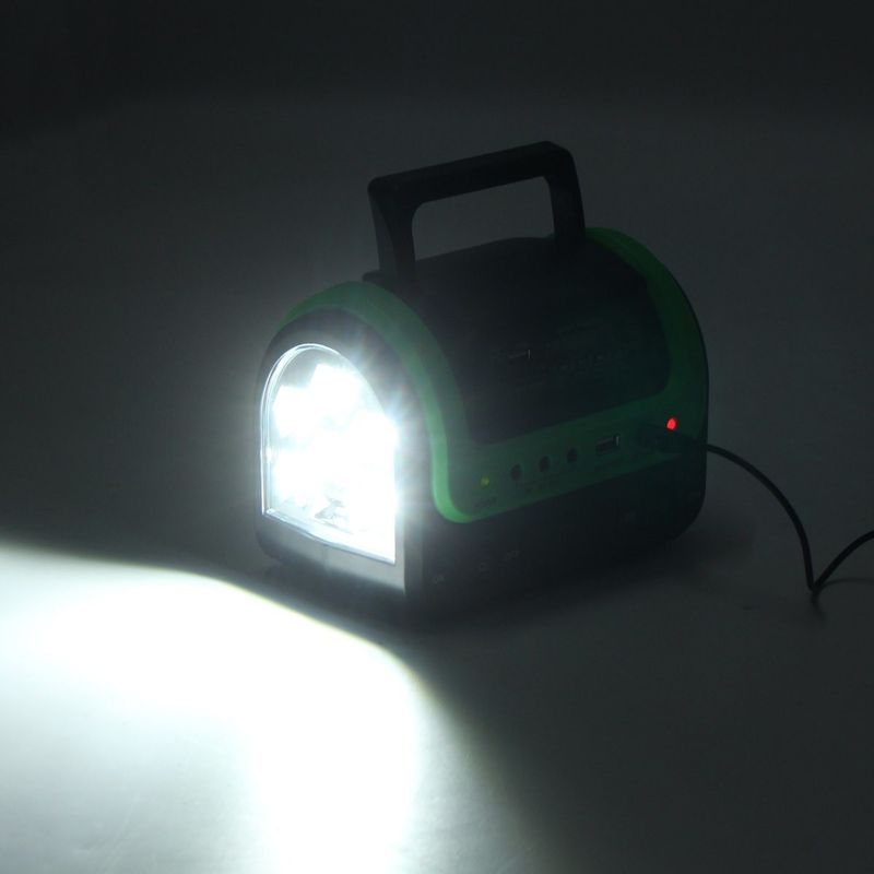 FCC EMC 5W 6V Portable Solar Energy Lamp 12PCS SMD LED Car Boat Solar Light Kit