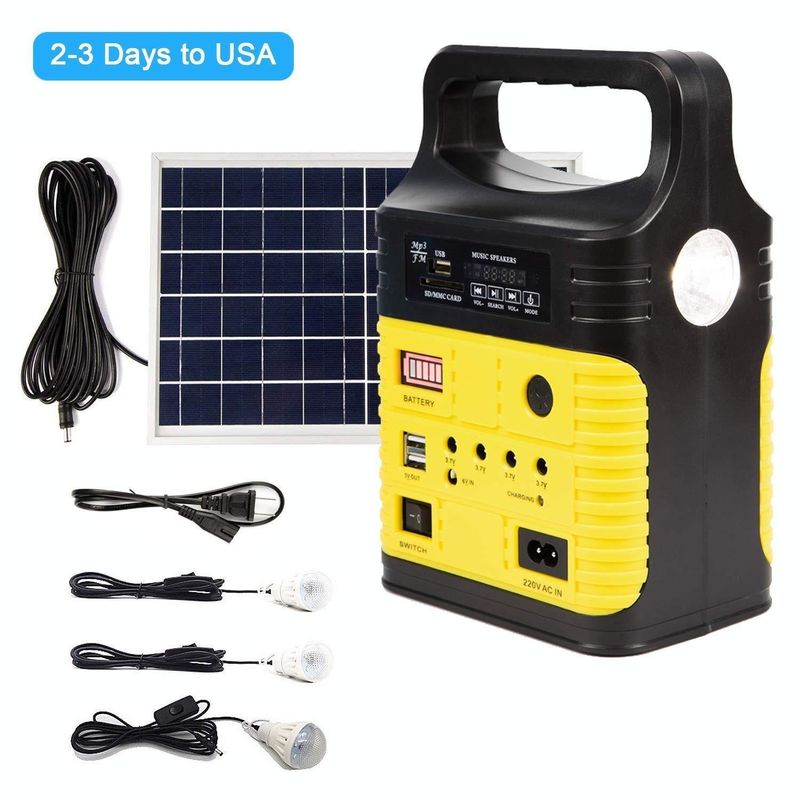 Solar FM Radio Solar Kit off Grid Tata Surya 10W Solar Home Light Kit Global Sunrise Lights