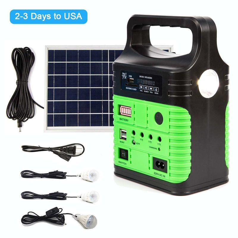 Solar FM Radio Solar Kit off Grid Tata Surya 10W Solar Home Light Kit Global Sunrise Lights