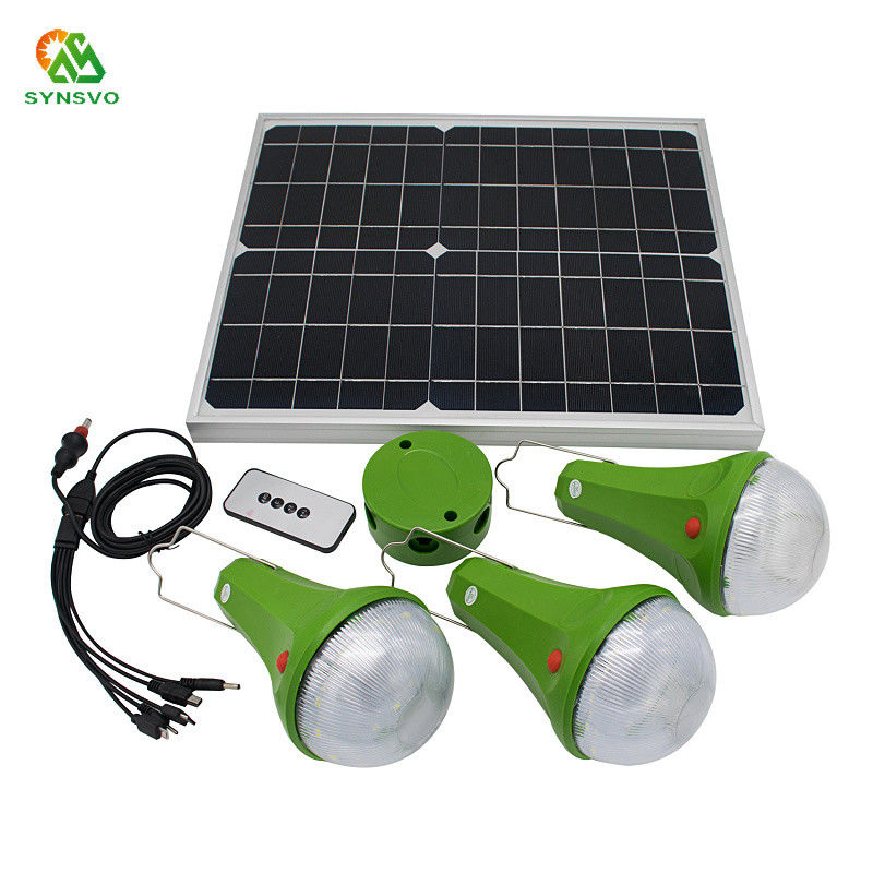 9W Solar Powered LED Shed Lights Remote Control Sistem Pencahayaan Surya Untuk Rumah