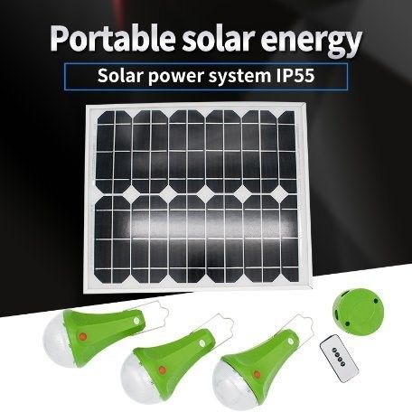TUV BV 9W Solar Panel Off Grid System Solar Kit Untuk Lampu Luar Ruangan