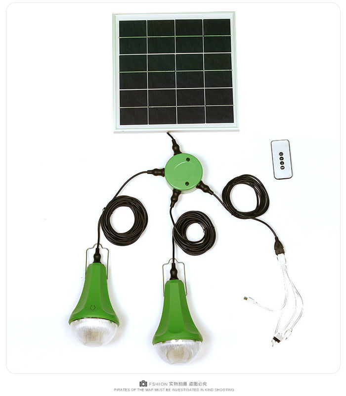 Global Sunrise 6W 6V Solar Panel Led Light Kit 11Hrs Hingga 30Hrs Waktu Kerja