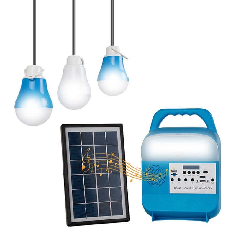 3W Kapasitas Tinggi Lampu LED Tenaga Surya Bank Laptop Portabel Untuk Berkemah