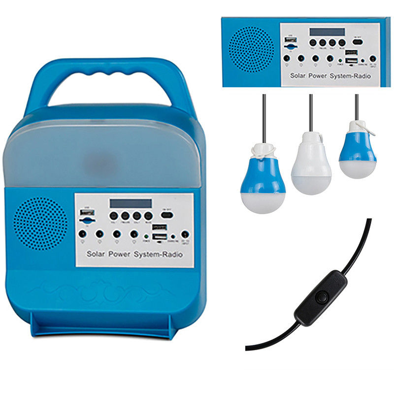 Kit Pencahayaan Surya Portabel / Panel Surya untuk Sistem pencahayaan Rumah SRE-583