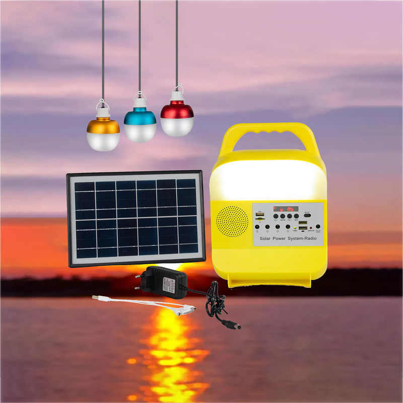 5W 6V 3PCS Lampu Darurat Tenaga Surya Untuk Area Kekurangan Daya
