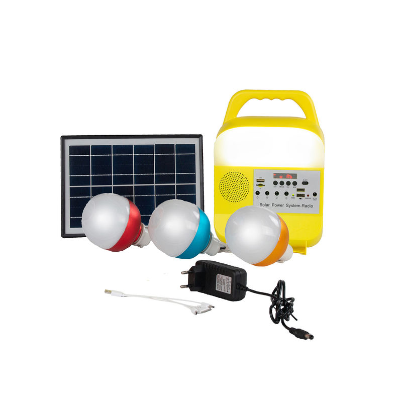 5W 6V 3PCS Lampu Darurat Tenaga Surya Untuk Area Kekurangan Daya